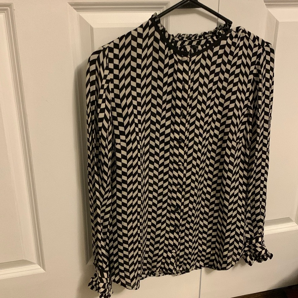 Jcrew silk button up top